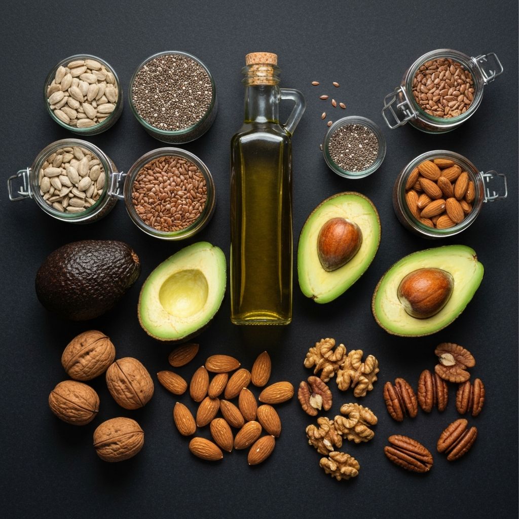 Healthy fat sources and oils